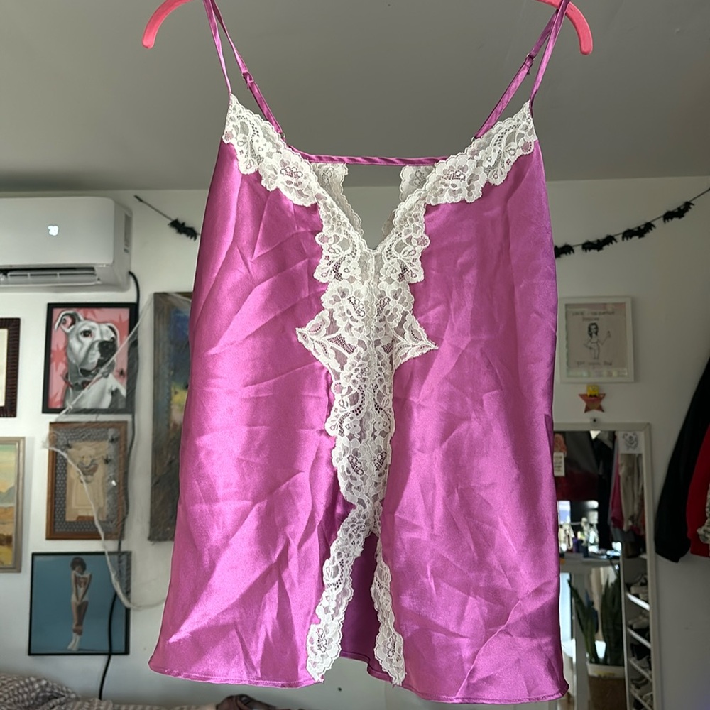 Oscar De La Renta The Pink Label Purple Sleep Camisole